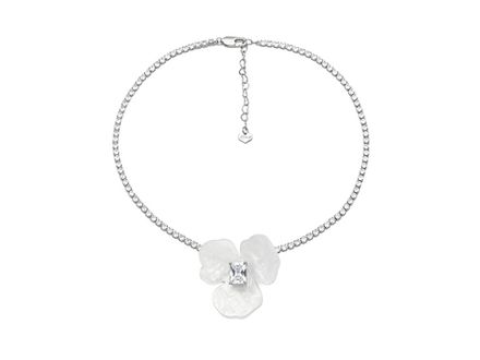 Колье-чокер "Орхидея" со стразами