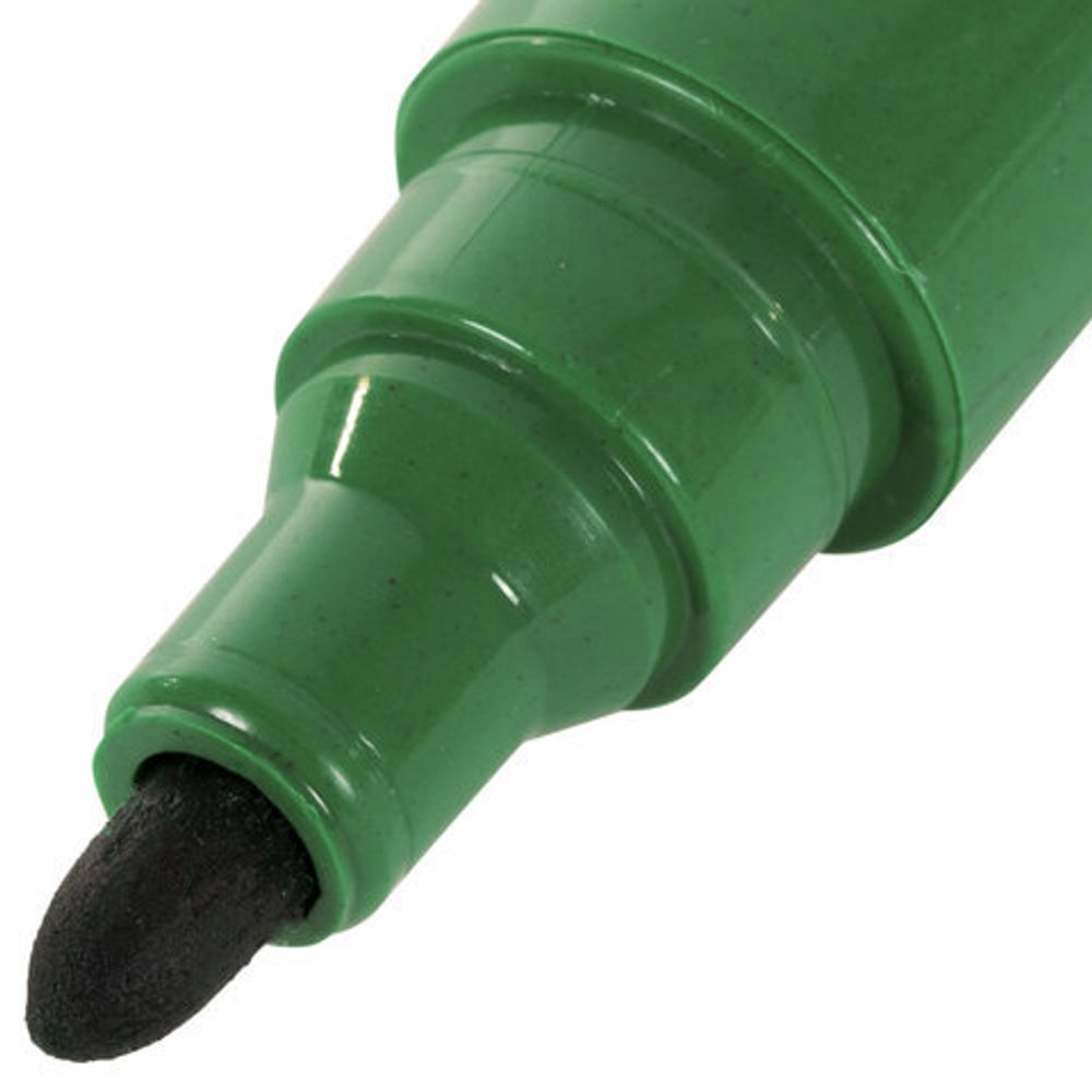 Маркер перманентный STAFF "Basic Budget PM-125", ЗЕЛЕНЫЙ, круглый наконечник 3 мм, 152177