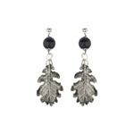 Серьги листья Ester Bijoux Дуб OR912-S BW