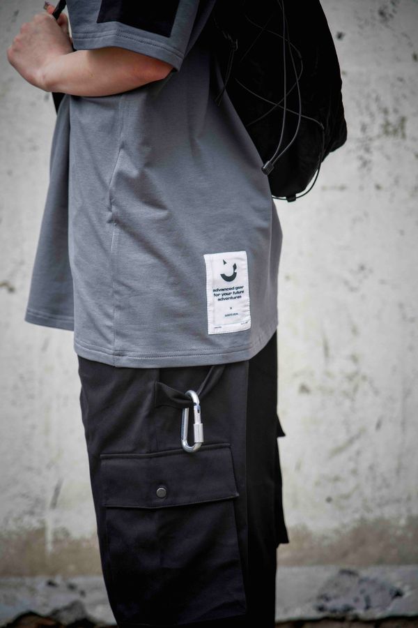 Футболка Loose-fit Серая - фото 4