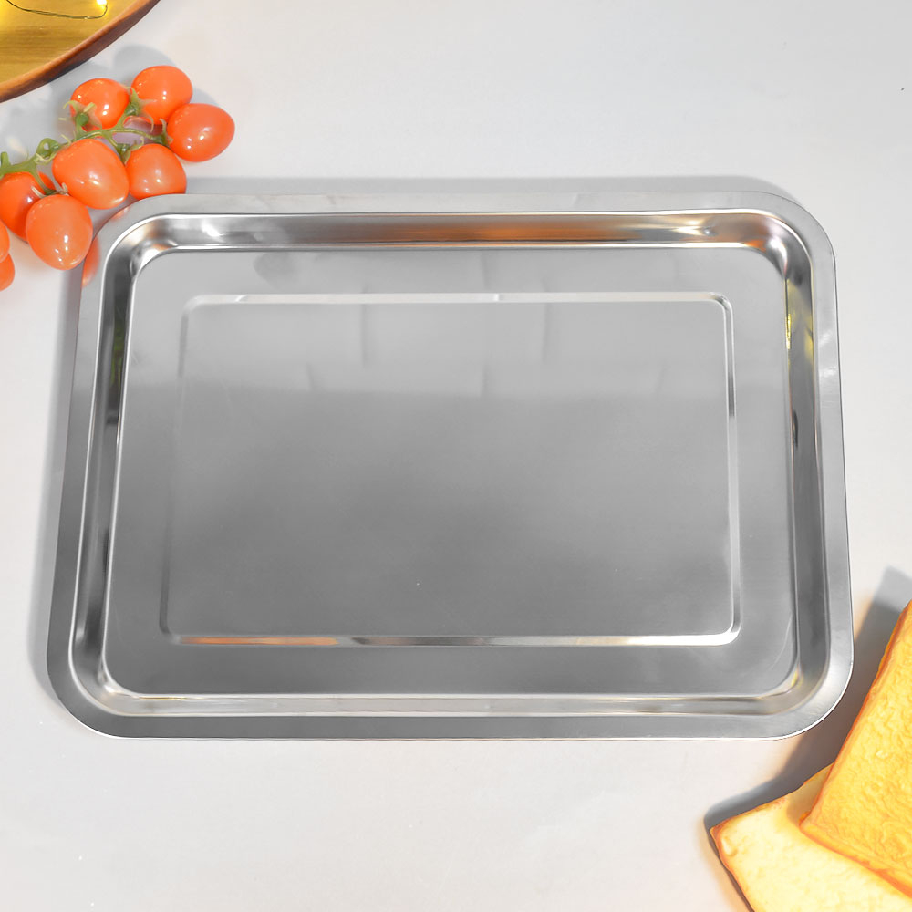 Поднос 35*26*2см нерж "Domestico"