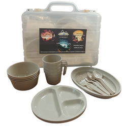 Туристический набор посуды для кемпинга beCamp Dishes24