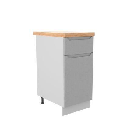 Кухня Модуль С1ЯШ 400 Тренто Штукатурка белая (правый))