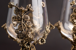 Набор бокалов для вина «Цветочная фантазия» 2 шт. в подарочном футляре