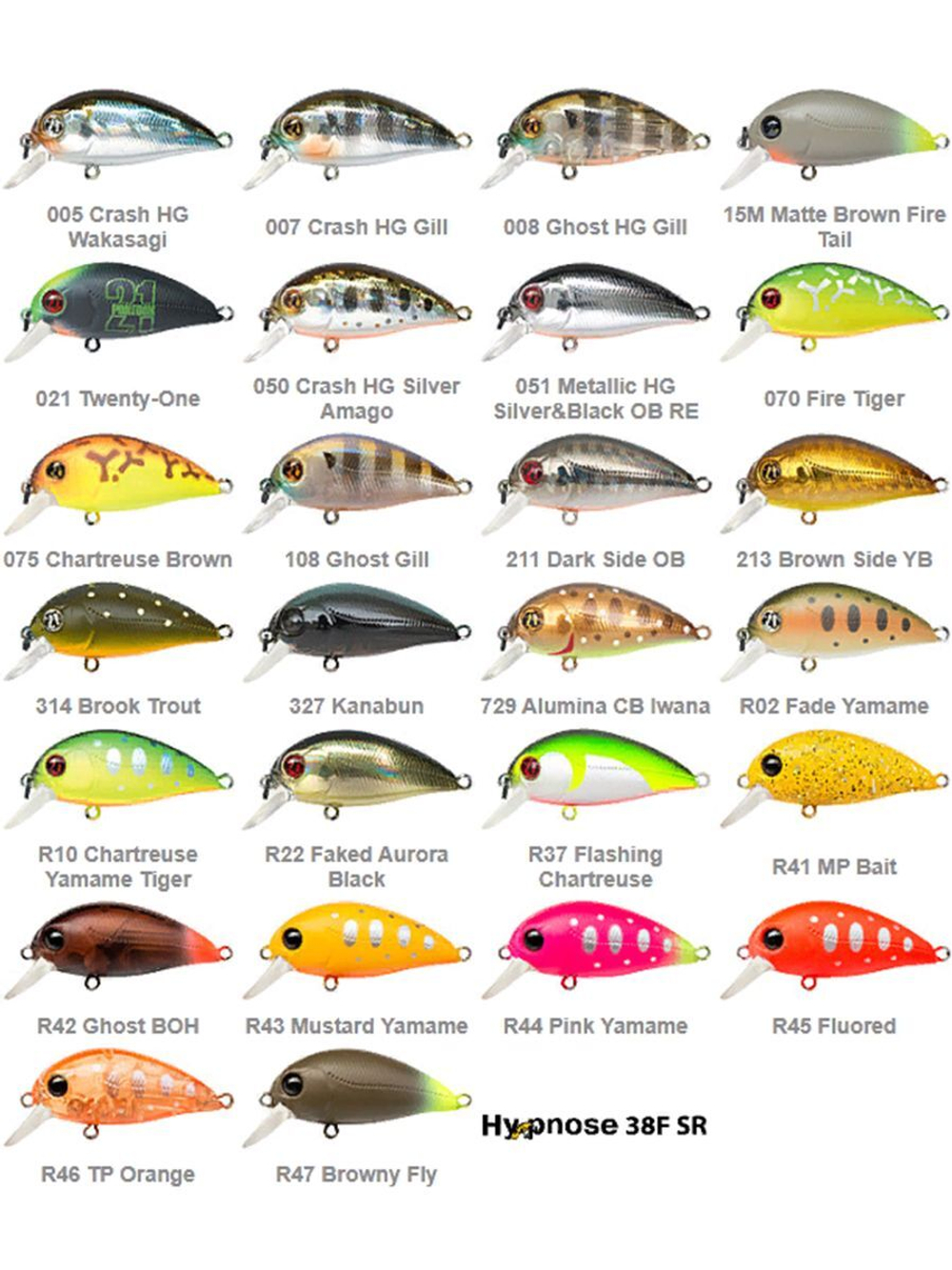 Воблер для рыбалки Pontoon21 Hypnose 38F-SR, 38мм., 3,7 гр., заглубление до 1 м., цвет R45