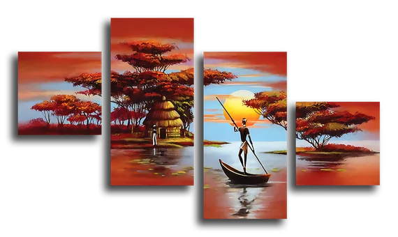 Модульная картина "Африканская мечта"