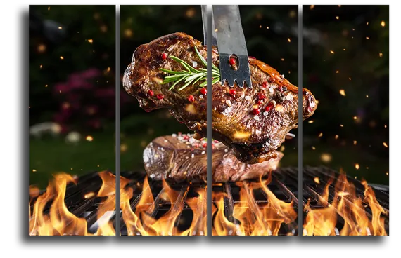 Модульная картина "Гриль"