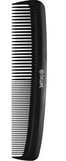 Расческа DEWAL" Эконом" карманная, черная 12,5 см