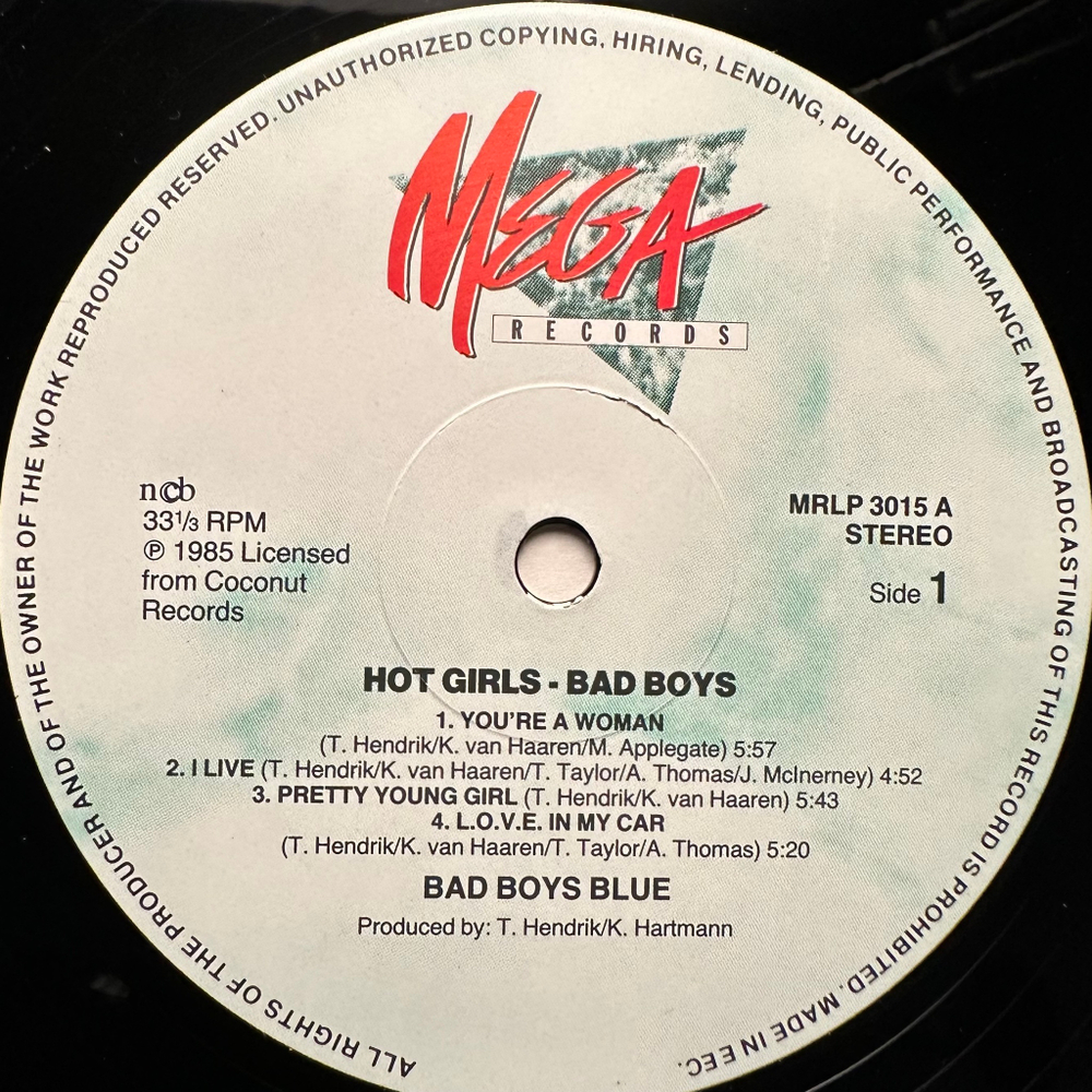 Bad Boys Blue - Hot Girls, Bad Boys (Скандинавия 1985г.)