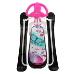 Снегокат "Ника-кросс", Бабочки (Белый каркас)