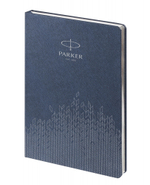 Ежедневник недатированный, синий c нанесением Logo Parker