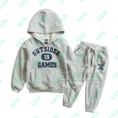 Костюм детский из худи и брюк с надписями