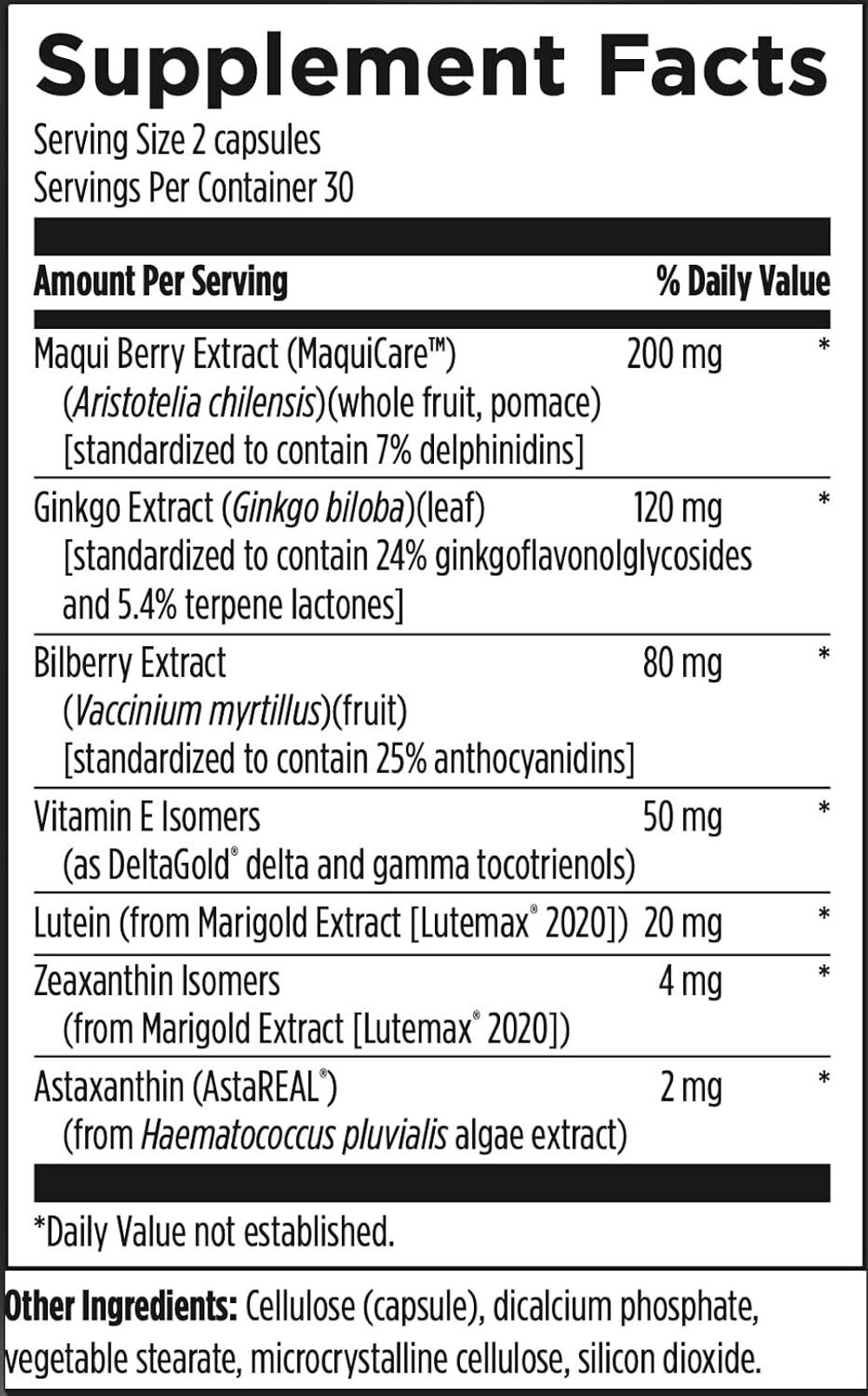 Designs For Health - OcuForce Blue 60 capsules