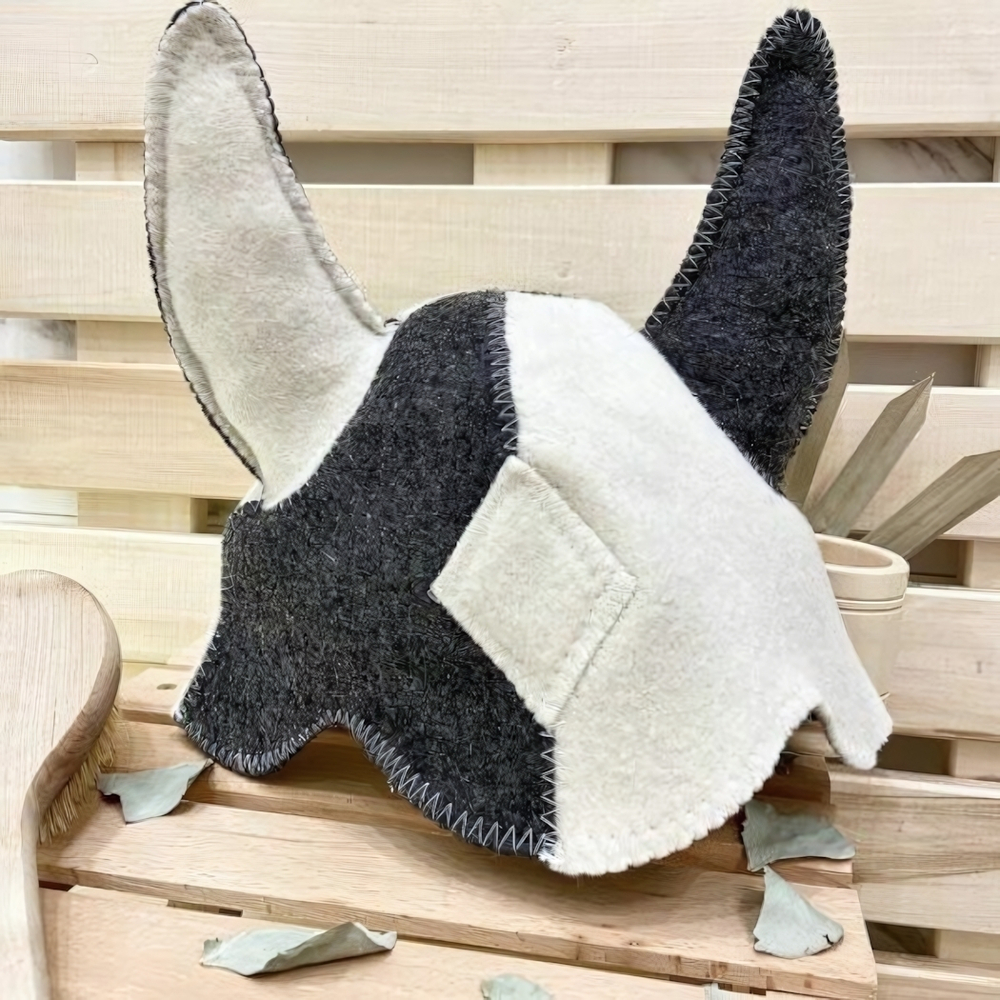 Шапка банная "Викинг" комбинированная 30% шерсть/70% полиэфир