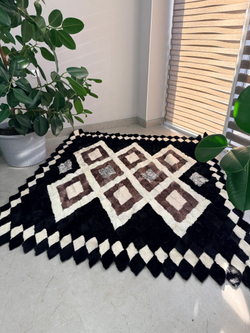 Покрывало меховое ковер из шкуры овчины