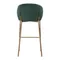 Барный Coral, темно-зеленый велюр с золотыми ножками