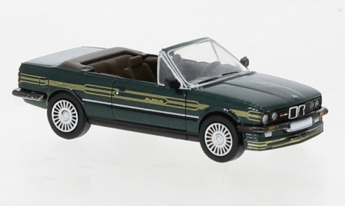 Автомобиль BMW Alpina C2 2,7 кабриолет, темно-зеленый металлик/Decor, 1986, 1:87