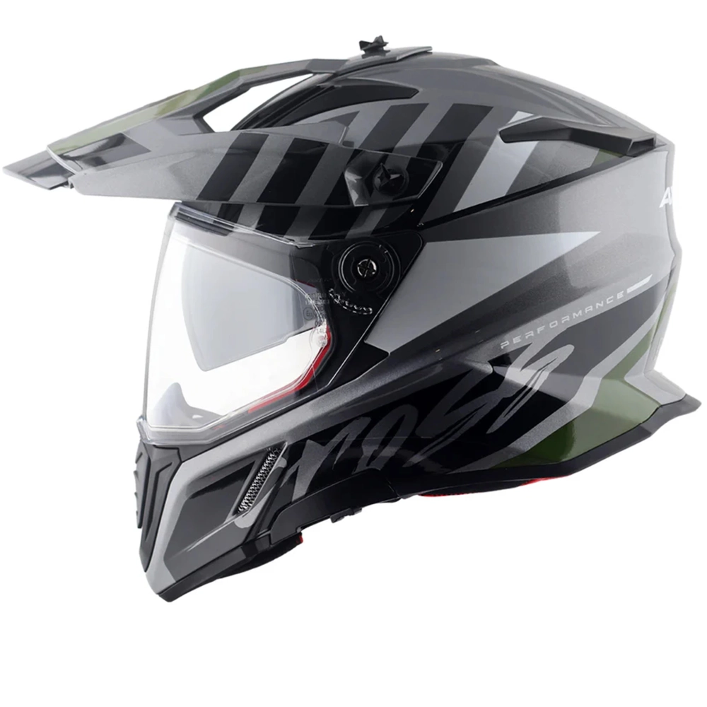 Шлем AXOR X-CROSS ORBIT D/V, с визором, цвет черный/серый (XL)