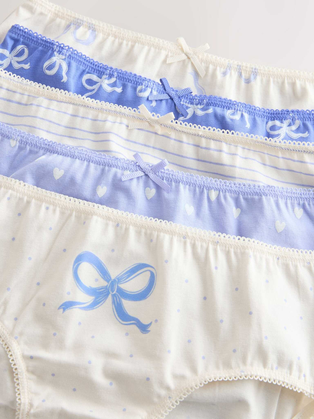 Трусы для девочки Next E87-111, 10 шт., Белый, Синий