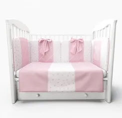 Набор в кровать для новорожденных Lollycottons Marsel, Розовый