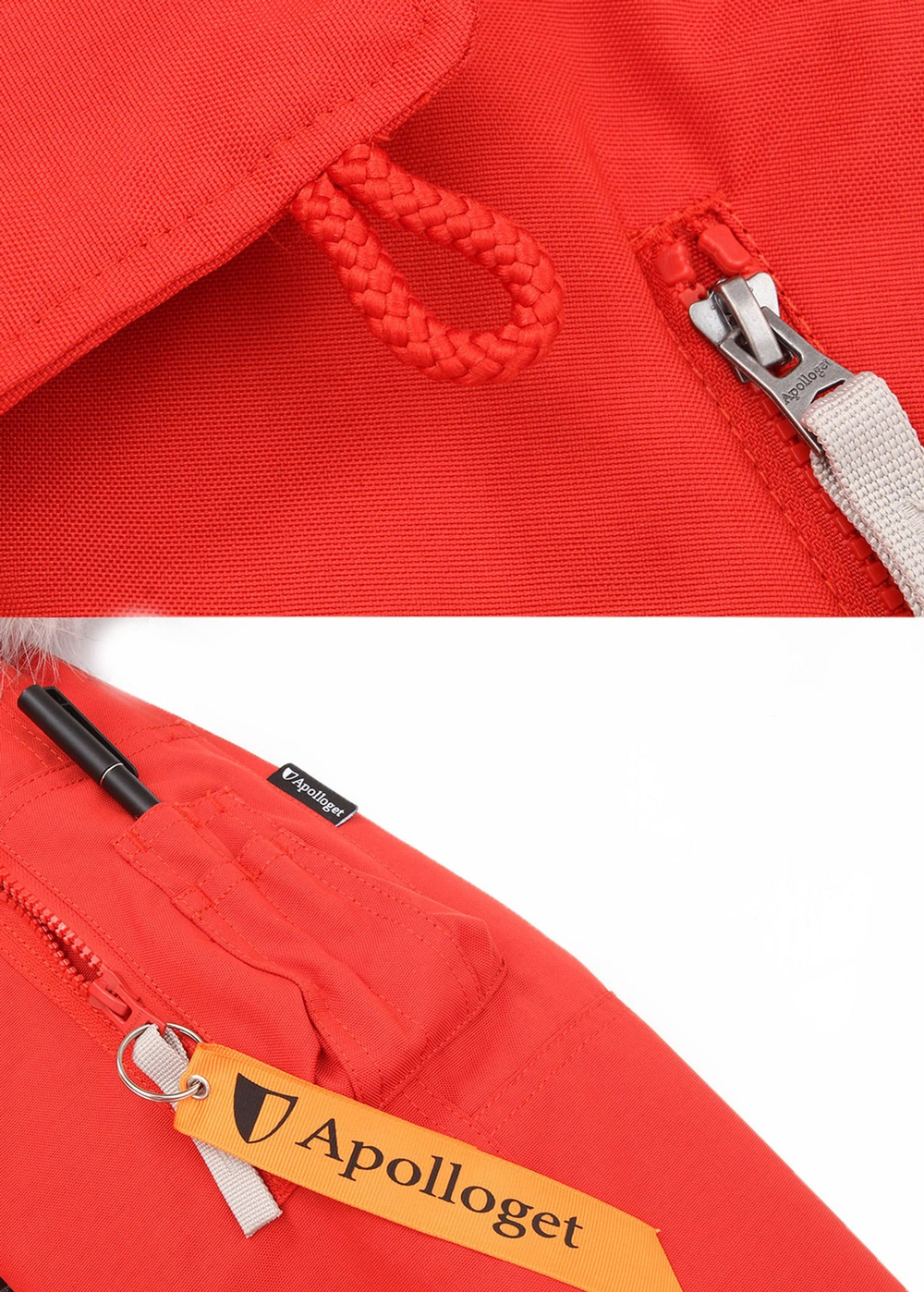 Куртка Аляска Женская - Apolloget Oxford Wmn (красная - red/white)