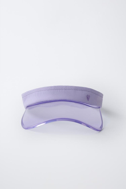 ZARA КЕПКА С КОЗЫРЬКОМ, СИРЕНЕВЫЙ
