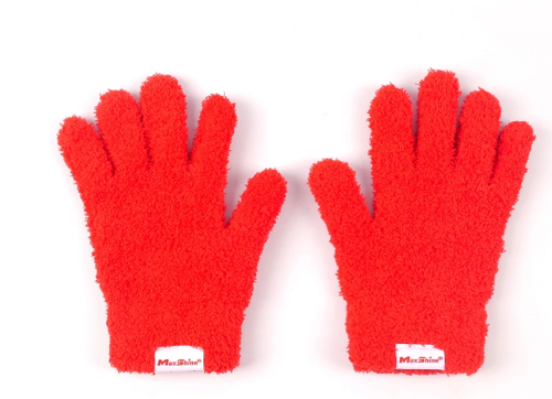MaxShine Плюшевые перчатки из микрофибры, 1 пара, 12*20,5 см