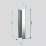 Душевой уголок ABBER Sonnenstrand AG07100-S75 100x75 стекло прозрачное/профиль хром