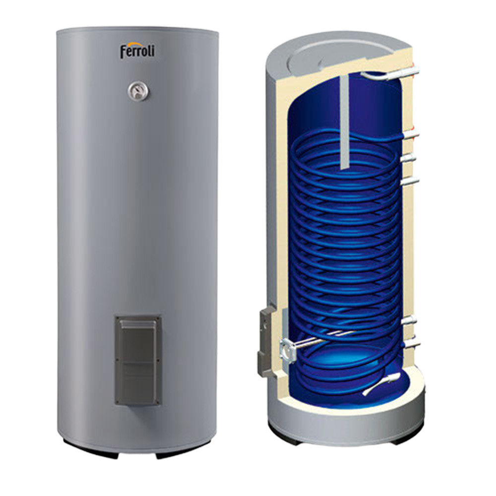 Бойлер косвенного нагрева Ferroli Ecounit F 200 1C повышенной мощности с нагревательным элементом