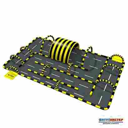 Надувная трасса «Чемпионат» для соревнований, 18×12×3 м