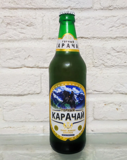 Пиво "Горный Карачай" 0,5л. с/т (20шт., в упаковке) ср.г 90 д.