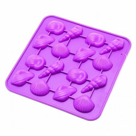 Форма для шоколада,17,3х17,3х1,5 см "Ракушки"