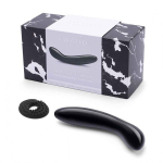 Массажер 17,8см для G-точки из черного обсидиана Le Wand Crystal G-Wand LW-032-BO