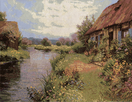 Набор для вышивания "PANNA""Золотая серия" PS-1120 "Речная прохлада" 36.5 х 29 см