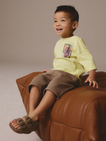 Футболка и шорты в комплекте для мальчика Next E98-600, Лимонный, Коричневый