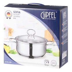 Кастрюля из нержавеющей стали Gipfel Sofia 2319 24 см/5,1 л