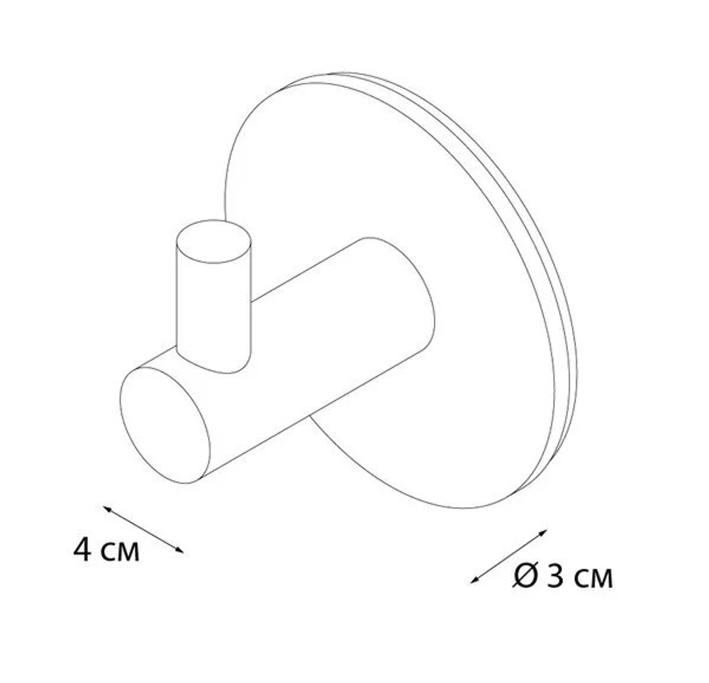 Крючок 3М - 2 штуки FX-558A черный