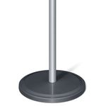 Вешалка-стойка SHT-CR17, 1,75 м, диск 35 см, 4 крючка, металл/пластик, хром лак/антрацит