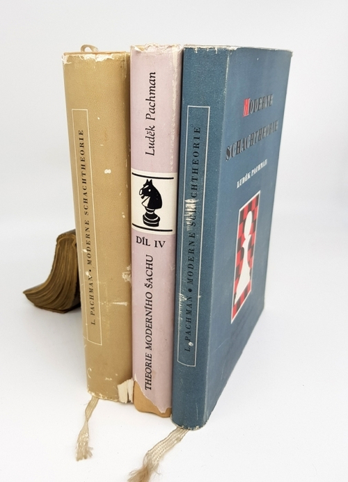 "Moderne schachtheorie. Erster band. Zweiter band. (Современная теория шахмат. Том 1 и 2). Dil ctvrty - Zavrene hry. (Часть четвертая - Игры закрыты)". Ludek Pachman (Лудак Пачам)