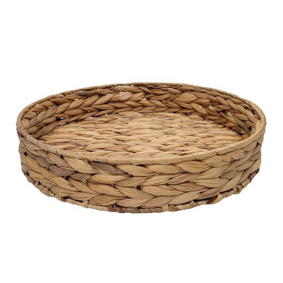 Поднос круглый "Золотистый колос", Д320 Ш320 В60, песочный Shan-01