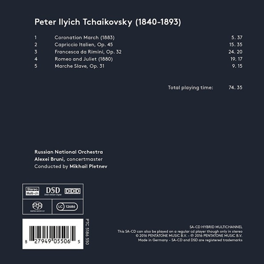 Mikhail Pletnev, Russian National Orchestra / Tchaikovsky Selections (SACD)