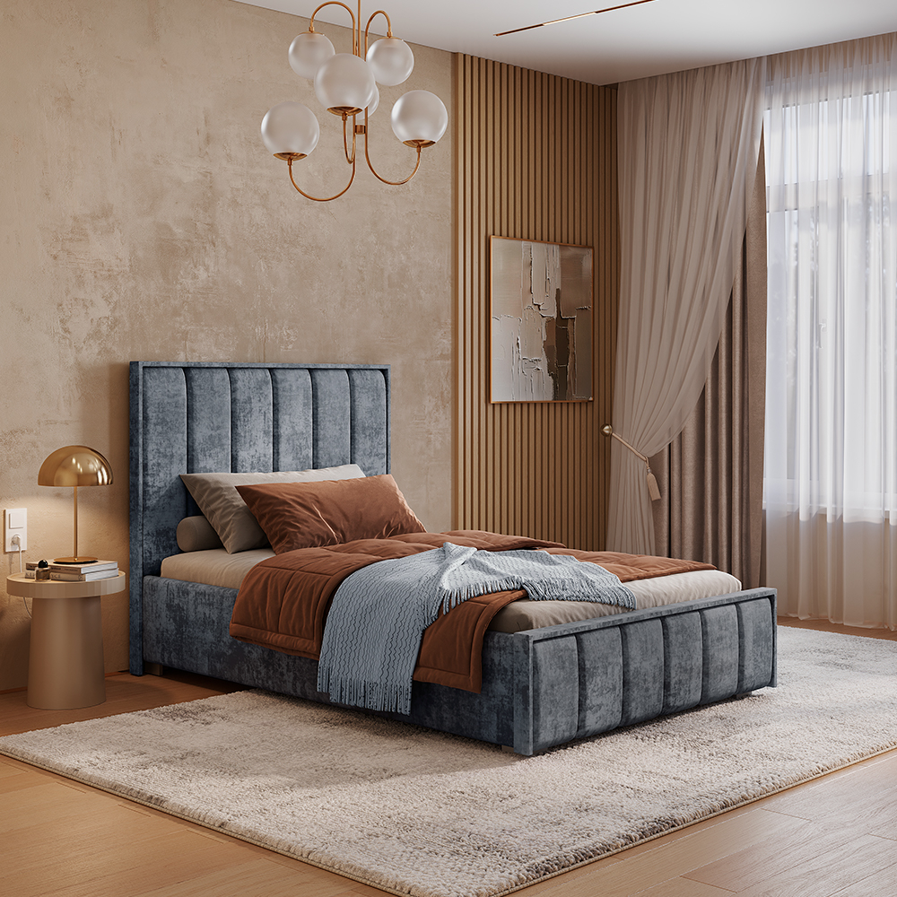 Кровать 1,2 м Мирабель КР-06 NEW сталь