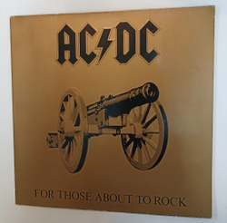 Винтажная виниловая пластинка LP AC/DC For Those About To Rock We Salute You (Germany 1981)