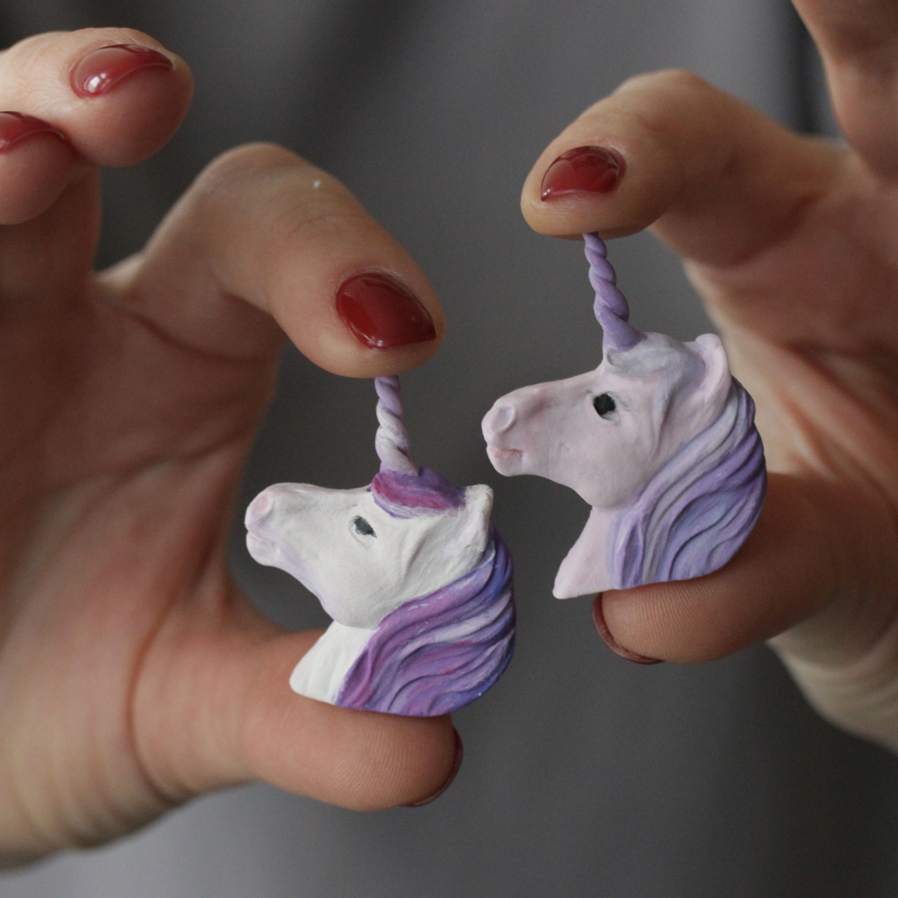 Молд силиконовый для творчества "Единорог" 6 см / Форма для шоколада, мастики, молд для лепки