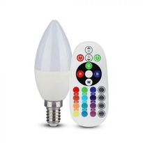 Лампа светодиодная V-TAC, E14, 3.5 Вт, RGB, SKU 2770