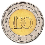 ВЕНГРИЯ, 2012, 100 FORINT [ПРОБНАЯ МОНЕТА (PROBAVERET)] [БИМЕТАЛЛ]