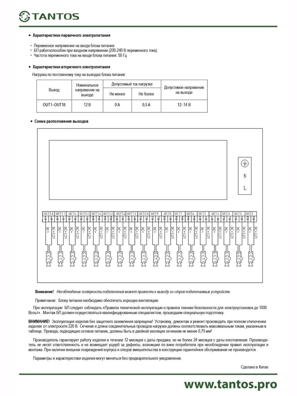 Источник питания БП-100 V.18