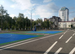 Напольное спортивное модульное покрытие решетчатой структуры в виде плит Ecoteck Sport