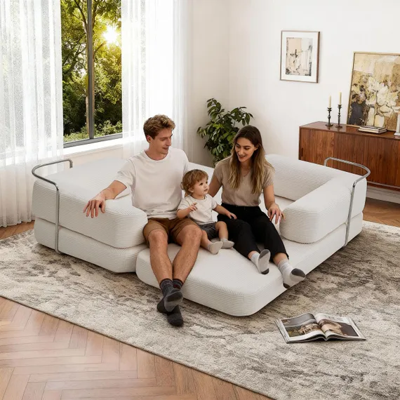 Диван TEDDY Prime, жемчужный