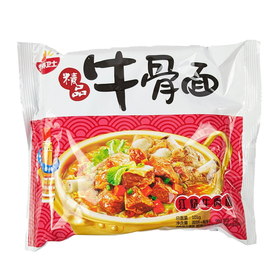 Лапша быстрого приготовления Premium New Good Ramen со вкусом тушеной говядины, 98гр